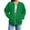 *Green, variant on ClodeEU Womens Zip Up Long Sleeve Jacket ,Casual Loose Sweatshirt Coats With Pockets Beige,Womens Plus L