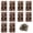 Red Bronze, variant on 10 Pcs 2.5 Inch Black Door Hinge Cabinet Hinge, Reliable Black Ball Bearing Butt Hinges for Windows, Cabinets, and Outdoor Use, Includes Mounting Screws