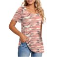 thumbnail image 1 of Camisetas informales de verano para mujer, cuello cuadrado, manga corta, túnica, blusas sueltas y cómodas OAVQHLG3B Store  lin121212, 1 of 4