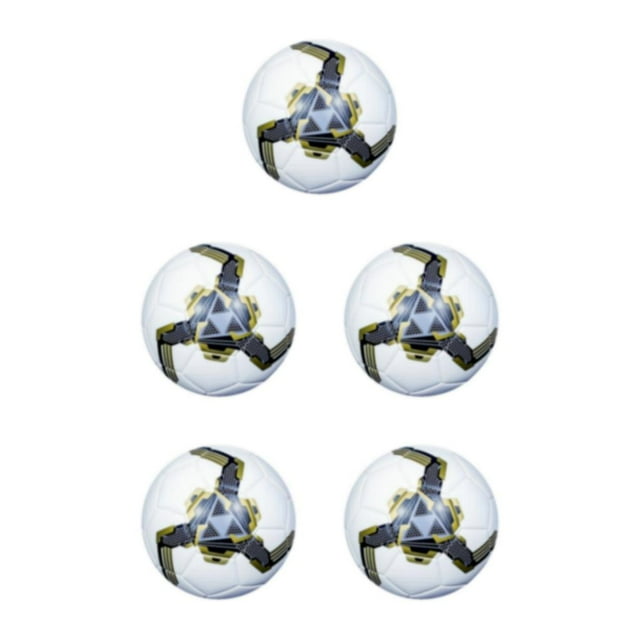 relayinert PVC Durable And Waterproof Soccer Ball For Outdoor Competition And Training – Gift Choice Durable gold 4 5Set