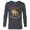 Charcoal Heather, variant on Ice Age Diego Saber-Tooth Tiger Halftone - Long Sleeve T-Shirt for Men - Customized-White