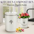 thumbnail image 3 of Countertop Compost Bin Kitchen,Odorless Indoor Compost Bin with Lid and Compost Bags,Compost Bucket Composter Container for Food Waste,Creamy White, 3 of 7