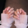 thumbnail image 4 of 24 Pcs Faux Ongles en Forme de Fleur, Patch de Manucure Mode, Gain de Temps, 4 of 5