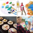 thumbnail image 6 of 10x Acrylic Paint Brush Gouache Paint Brushes - Set - Brushes - Paint Tray for Kids Beginners Adults, 6 of 10