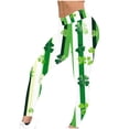 thumbnail image 6 of St Patricks Day Leggings for Women Casual Stretch Slim Fit Fashion Printed Fitness Workout Yoga Pants (XL, White), 6 of 9