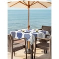thumbnail image 3 of Outdoor Tablecloth with Umbrella Hole for Patio/Picnic/Party/Camping, Grey Purple Moroccan Waterproof Table Cloth Square Cover Washable, Retro Bohemia Geometric Pattern (60"x 60"), 3 of 8