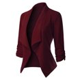 thumbnail image 4 of Clearance! Lisingtool Blazers for Women Women Blazers Coat Slim Cardigan Work office Suit 3/4 Sleeve Jacket formal Coat Wine Promotion Sale, 4 of 6