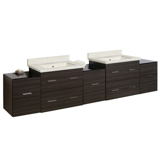 American Imaginations 88.5-in. W Vanity Set Grey AI-19087