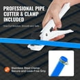 thumbnail image 6 of VEVOR PEX Pipe 1/2 Inch, 300 Feet Length PEX-B Flexible Pipe Tubing for Potable Water, Pex Water Lines for Hot/Cold Water & Easily Restore, Plumbing Applications with Free Cutter & Clamps ,Blue, 6 of 9