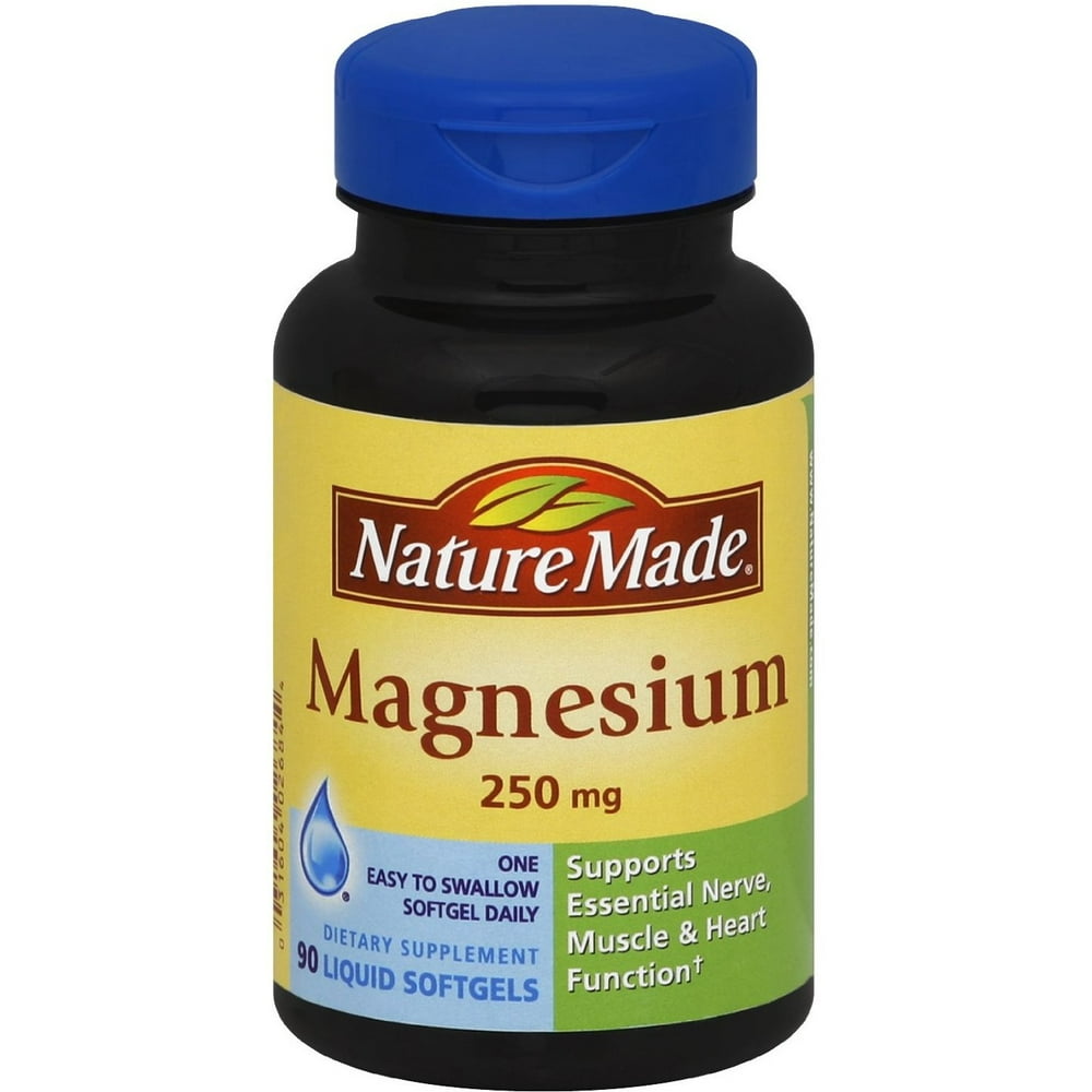 Nature Made Magnesium 250 mg Liquid Softgels 90 ea