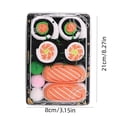 thumbnail image 4 of Calcetines divertidos y coloridos de media caña, de poliéster, transpirables y que absorben la humedad, con estampado de cocina japonesa, para hombre y mujer, uso diario, 4 of 8