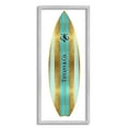 thumbnail image 4 of Stupell Industries Turquoise Fashion Glam Striped Designer Surfboard Emblem Framed Wall Art, 10 x 24, Design by Madeline Blake, 4 of 5