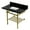 Black Granite / Brushed Brass, variant on Kingston Brass KVPK3630KBSQB7 Templeton 36" Black Granite Console Sink with Brass Legs and Shelf (8-Inch, 3-Hole), Black Granite/Brushed Brass