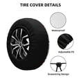 thumbnail image 2 of Vsdgher Colorful Fishes for Spare Tire Cover, Tire Wheel Protector Wheel Cover Fit for Truck,Trailer,RV,SUV,Camper and Most Vehicle-17 inch, 2 of 6