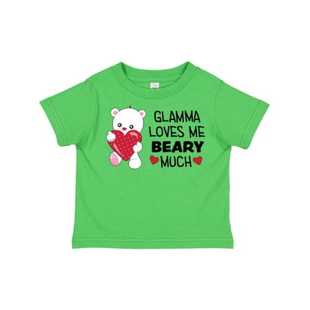 

Inktastic Glamma Loves Me Beary Much- cute bear Gift Toddler Boy or Toddler Girl T-Shirt