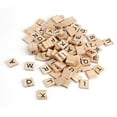 thumbnail image 2 of HEVIRGO 100Pcs Wooden Alphabet Tiles Letter Number Bolcks DIY Crafts Kid Educational Toy, 2 of 10