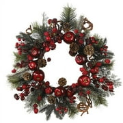 Nearly Natural 22in. Apple Berry Artificial Wreath