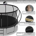 thumbnail image 6 of KOFUN Trampoline, 15FT Trampoline for Kids and Adult, Trampoline with Safety Enclosure Net, Ladder, Basketball Hoop, Outdoor Trampoline, 1500LBS Weight Capacity, No Gap Design, 6 of 7