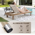 thumbnail image 5 of FHVIT Aluminum Chaise Lounge Chair Outdoor, Quick Assembly 4 Adjustable Backrest Patio Lounge Chair for Outside Poolside Beach Lawn Nature Wood, 5 of 10