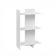 thumbnail image 2 of ELLEGNT 1 PCS Freestanding Bookshelf - 3-Tier Open Storage Shelf with Wall Anti-Tip Device White, 2 of 8
