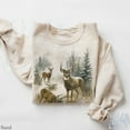 thumbnail image 3 of Vintage Deer Sweatshirt | Winter Forest Wildlife Pullover, 3 of 7