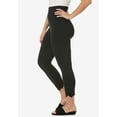 thumbnail image 3 of Jessica London Women's Plus Size Stretch Cotton Eyelet Capri Legging, 3 of 4
