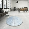 thumbnail image 3 of Ahgly Company Indoor Rectangle Contemporary Pale Blue Abstract Area Rugs, 2' x 4', 3 of 6