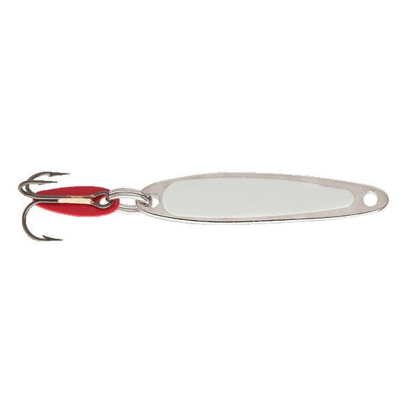 Bay De Noc 6GLO 2-1/4-Inch Swedish Pimple Jig, 1/2-Ounce, Nickel Glow