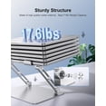 thumbnail image 5 of Adjustable Laptop Stand Ergonomic Computer Riser Aluminum Laptop Stand for Desk Portable Notebook Stand Laptop Riser Holder Compatible with 10-17.3’’ Laptops Tablets,Silver, 5 of 5