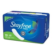 Stayfree Maxi Pads (Without Wings), Super Absorbency, 10ct