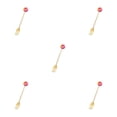 thumbnail image 2 of kurtrusly Vaisselle de Maison et d'Hôtel Adorable en Acier Inoxydable Réutilisable pour Gâteau Dessert Couverts Beignet Fourchette Rose Rouge 5Ensemble, 2 of 6