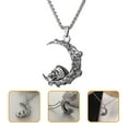 thumbnail image 6 of OUNONA  Moon Skull Necklace Pendant Mother's Day Gift Miss, 6 of 8