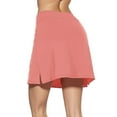 thumbnail image 4 of XDZJLR Womens Skirt Lightweight Skort Performance Sport Running Tennis for Active Solid Color Pleated Skirts for Women Pink XL, 4 of 4