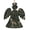 Angel Shape, variant on Mountain Howl Wolf Wooden Christmas Ornament Angel Shape,Xmas Tree Hanging Decoration 6 PCS