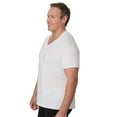 thumbnail image 4 of Tall Man T-Shirt Undershirt, 3-Pack, Cotton V-Neck Undershirts, White (Big & Tall Sizes), 4 of 8