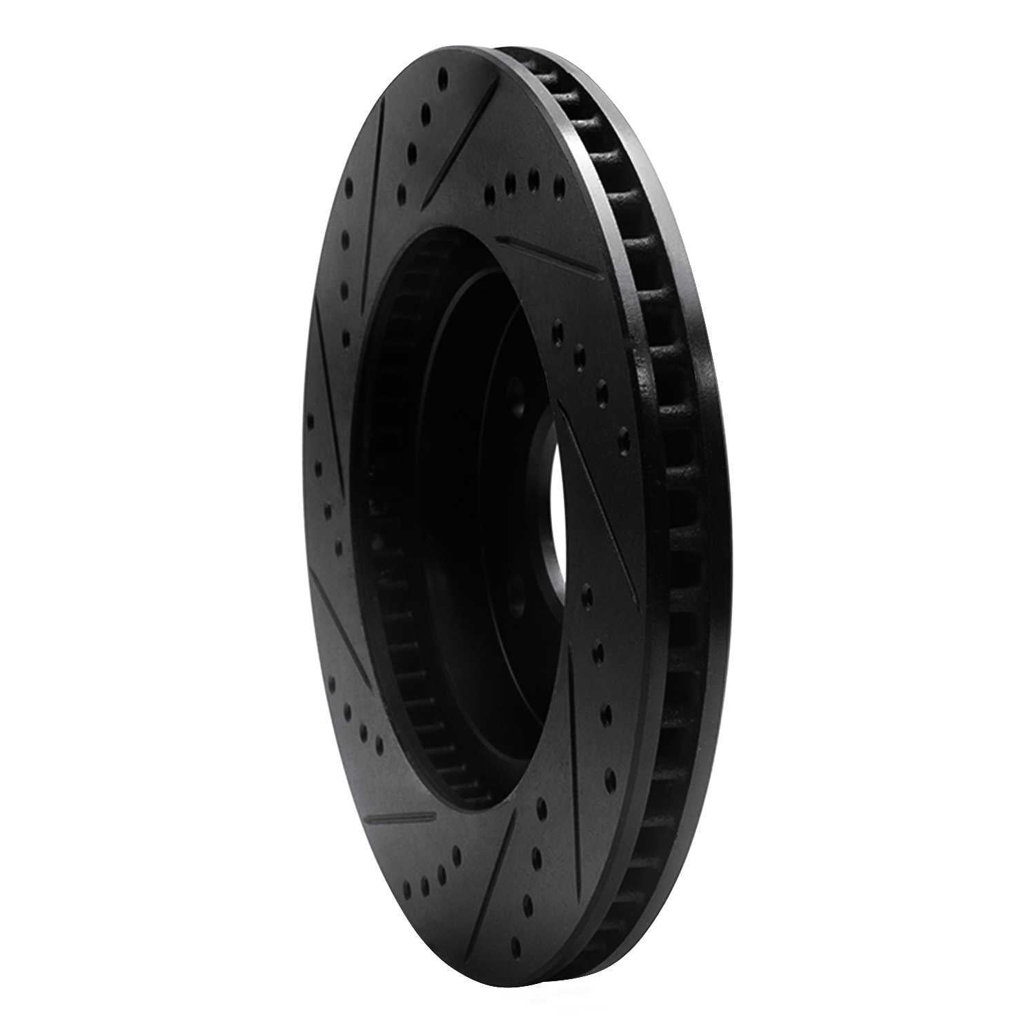 Dynamic Friction Company 633-47063R DFC Brake Rotor - Drilled And Slotted - Black