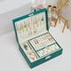 thumbnail image 2 of Caja de almacenamiento de joyas de múltiples capas de gran capacidad de estilo europeo de alta calidad, caja de exhibición de joyas para aretes, collares, anillos, 2 of 5