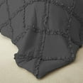 thumbnail image 5 of BedDecor 400TC 100% Egyptian Cotton 3PC Dark Gray Full/Queen Size Diamond Ruffle Duvet Cover Set, 5 of 8