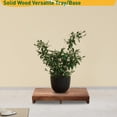 thumbnail image 6 of Acacia Wood Step Platform (25'' L x 16'' W x 3.8'' H, No Assembly Required), Outdoor Steps with Non-Skip Pads for Seniors, Wooden One Step Stool for Bed, Stair, Bathroom, Kitchen, Garden, 6 of 9