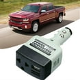 thumbnail image 3 of Car Power Converter Inverter For 220V Adapter Charger Lighter Cigarette New B5D2, 3 of 9