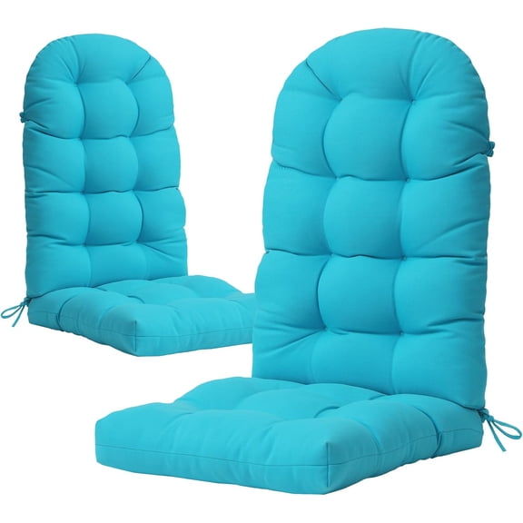 Adirondack Chair Cushion, Rocking Chair Cushions High Back, Thickened Patio Chair Pad for Indoor and Outdoor, 49x20x4.7 Inch, Aruba Blue, Adirondack Chair Cushions Set of 2