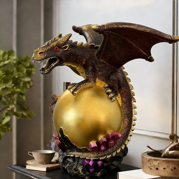 Fuebueo Clearance Table Lamp for Living Room Bedroom,Resin Dinosaur Bedside Nightstand Lamps, Rustic Night Light Home Room Decor