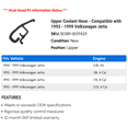 thumbnail image 2 of Upper Coolant Hose - Compatible with 1993 - 1999 Volkswagen Jetta 1994 1995 1996 1997 1998, 2 of 2