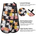 thumbnail image 4 of Dailycode Double Sided Oven Mitt with Loop Heat Resistant Kitchen Long Potholders 7" x 35" Colorful Happy Cats, 4 of 6
