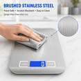 thumbnail image 5 of Digital Kitchen Scale, 5000g/1g High Precision Food Scale, Stainless Steel Digital Cooking Scale with Tare Function & Unit Conversion, LCD Display Electronic Scale for Baking, Cooking, Meal Prep, 5 of 7