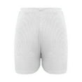 thumbnail image 3 of MIUOWANP Shorts Sets Women 2 Pack Outfits Summer Solid Color Simple Style Skinny ShortsRunning Fitness Yoga Pants Size S(4)White, 3 of 7