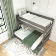 thumbnail image 6 of Max & Lily Bunk Bed Twin over Full Size, Modern Farmhouse Solid Wood Bunk Beds for Kids, 6 of 9