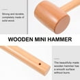 thumbnail image 4 of CATPAN Mini Wooden Hammer Wood Meat Mallet Tenderizer Pounder for Kitchen Crab Lobster Seafood Cracking Beef Chicken Marinating Prep Tool Cute Beating Gavel for Breakable Chocolate Heart, 4 of 9