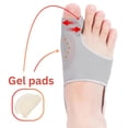 thumbnail image 3 of Toe Alignment Socks for Bunion Correction - Day & Night Wear, Comfortable & Breathable, Fits in All Shoes, Gentle Straightening, Beige, 3 of 6