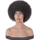 thumbnail image 2 of Pelucas rizadas afro cortas de 4 pulgadas Pelucas sintéticas de pelo rizado afro esponjoso negro, 2 of 5